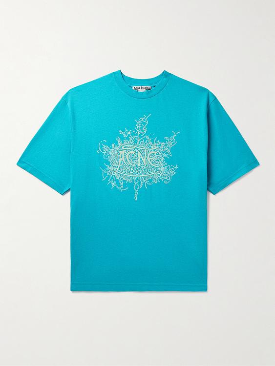 Print blue t-shirt from Acne Studios