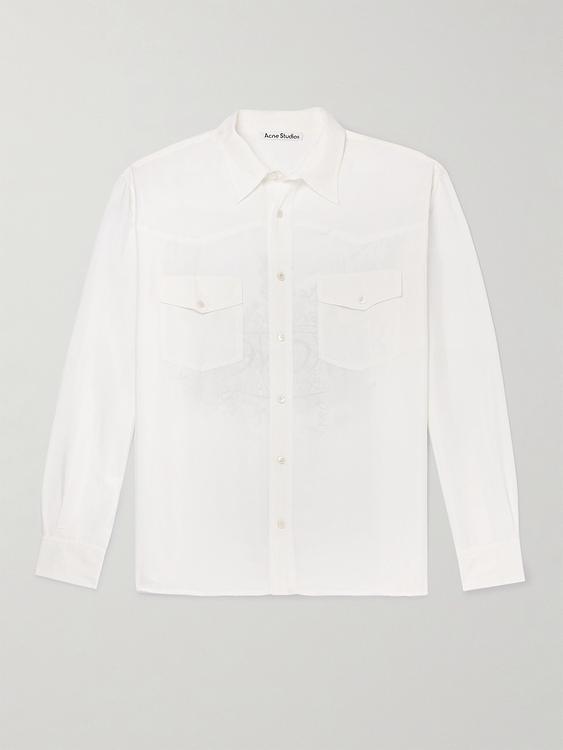 White casual shirt from Acne Studios