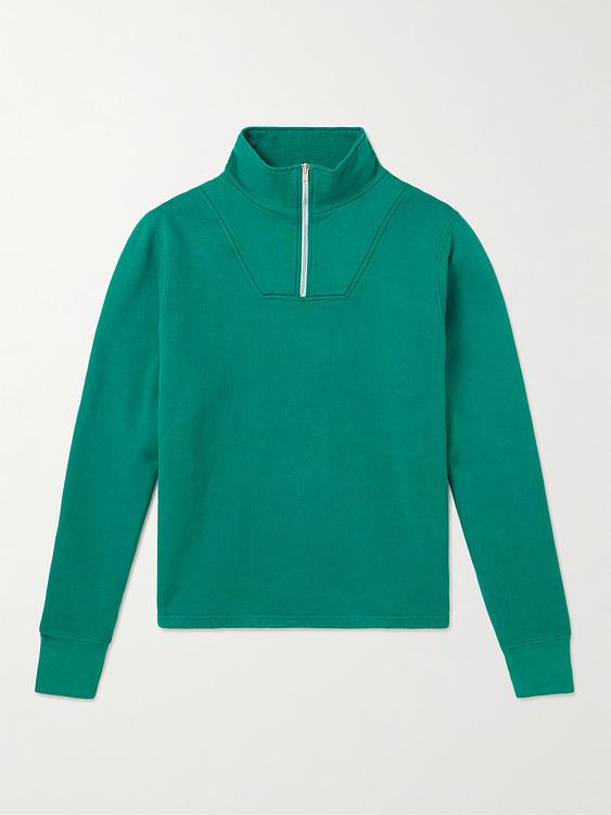 Teal half-zip from Les Tien
