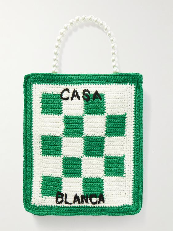 Checkered multicolor necklace from Casablanca