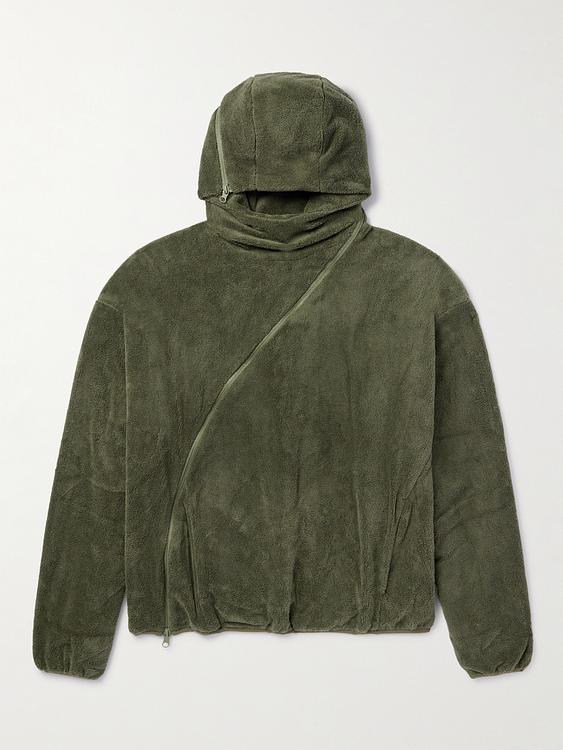 Dark green hooded sweatshirt from Post Archive Faction