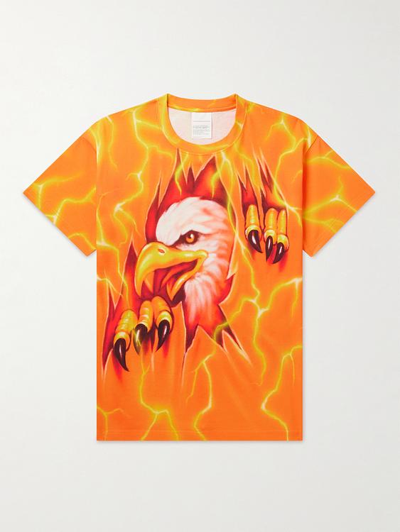 Print orange t-shirt from Stockholm Surfboard Club