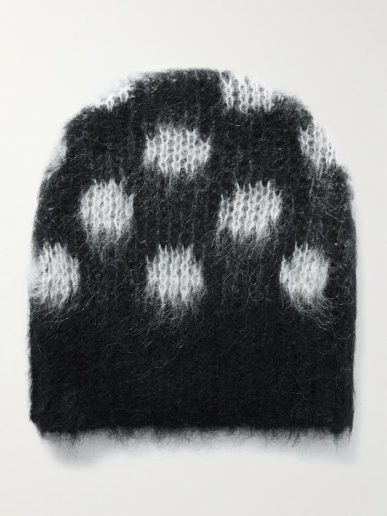 Dotted black beanie from Marni