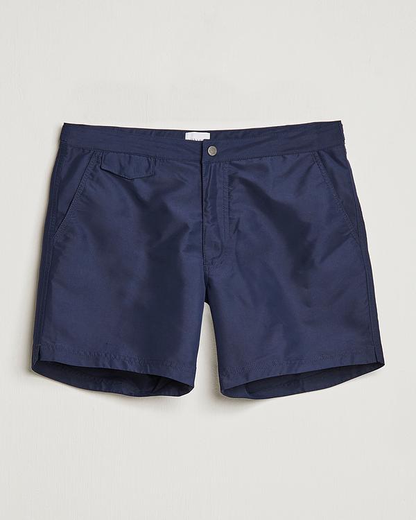 Dark blue swim shorts from Sunspel