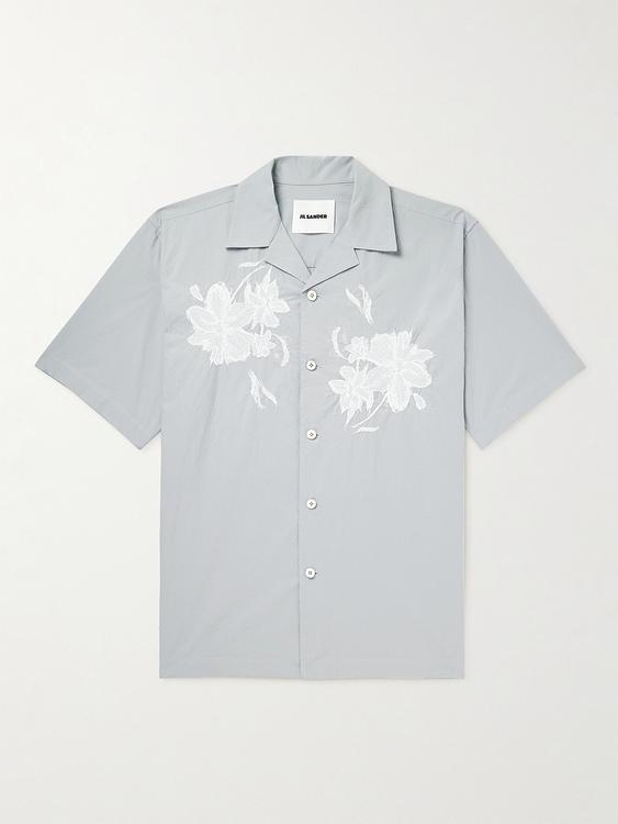 Grey short sleeve shirt from Jil Sander