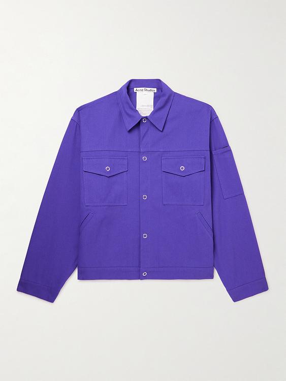 Purple overshirt from Acne Studios