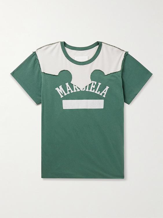 Print teal t-shirt from Maison Margiela