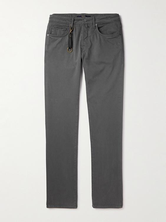 Dark grey chinos from Incotex