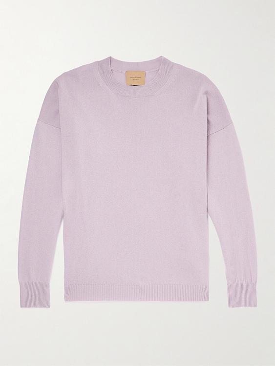 Light pink cashmere sweater from Federico Curradi