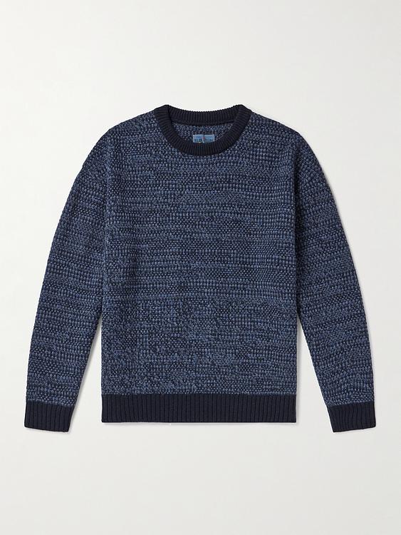 Dark blue sweater from Blue Blue Japan