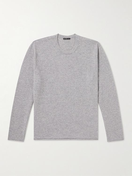 Grey cashmere sweater from James Perse
