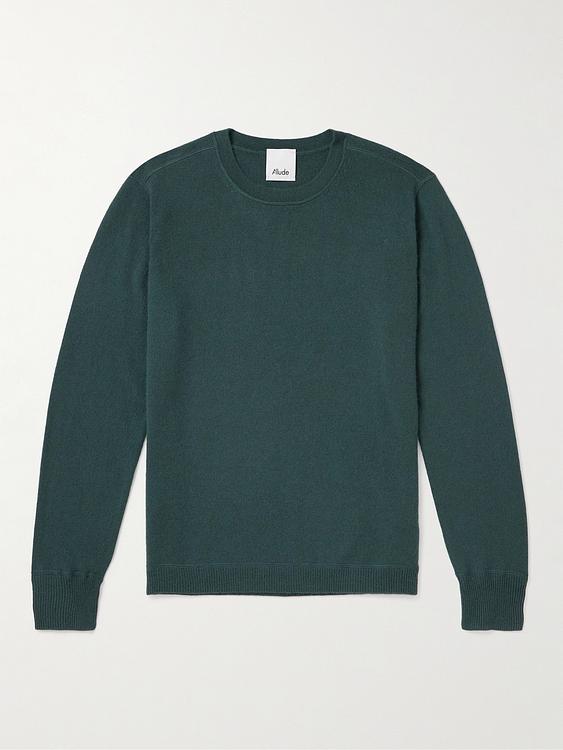 Dark grey cashmere sweater from Allude