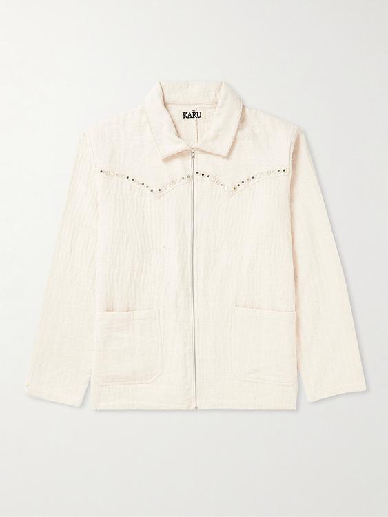 White casual shirt from Kartik Research