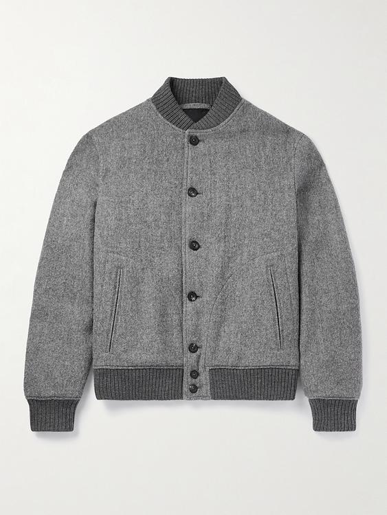 Grey bomber jacket from Incotex