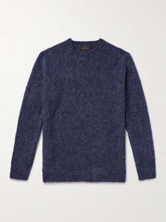 Dark blue sweater from Beams Plus