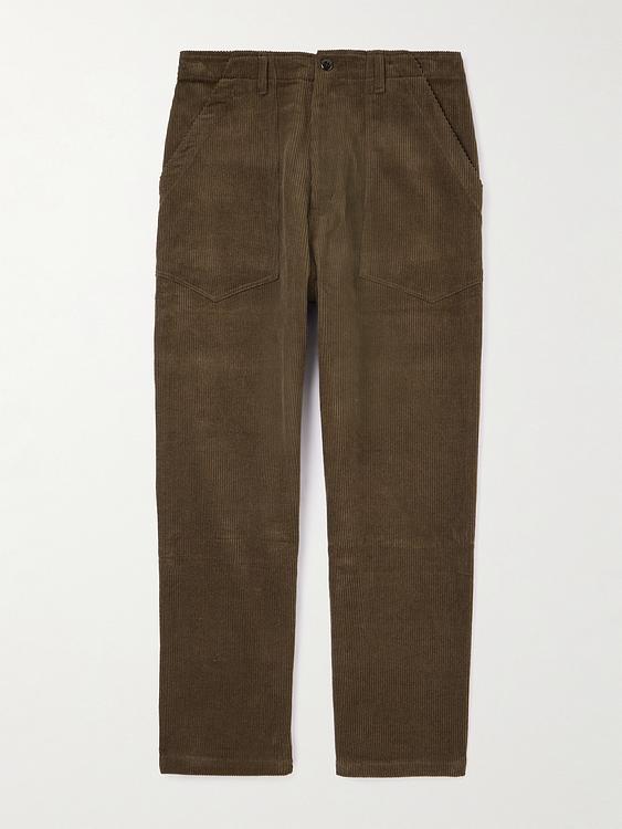 Dark green corduroy trousers from Monitaly