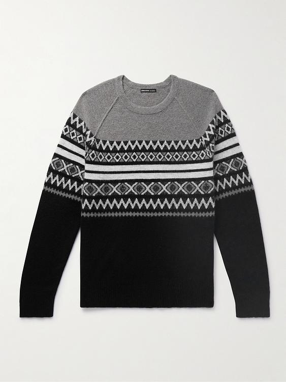 Striped black sweater from James Perse