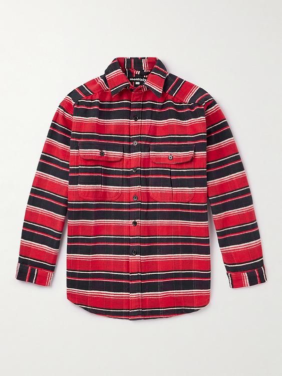 Striped multicolor flannel shirt from Monitaly