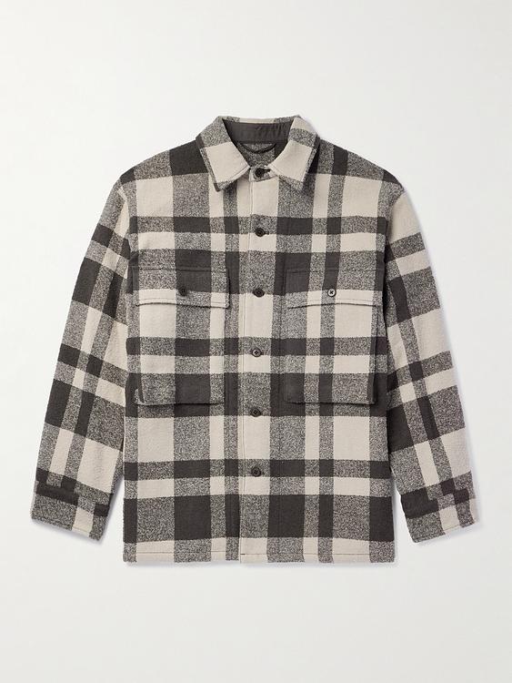 Checkered dark grey overshirt from Kaptain Sunshine