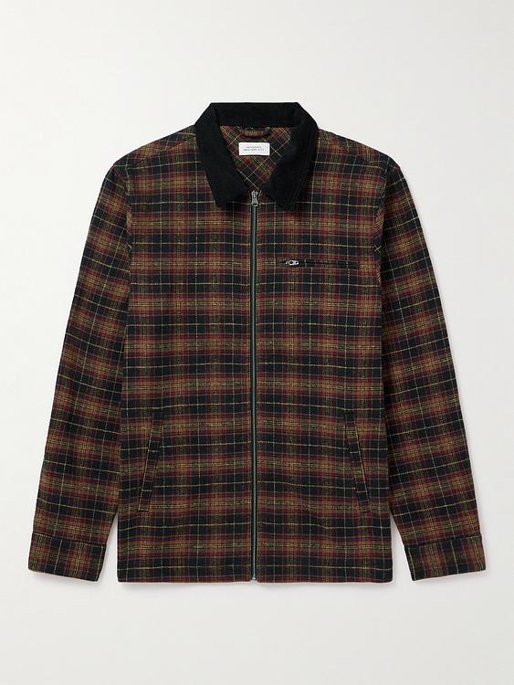 Checkered black casual jacket from Saturdays Nyc