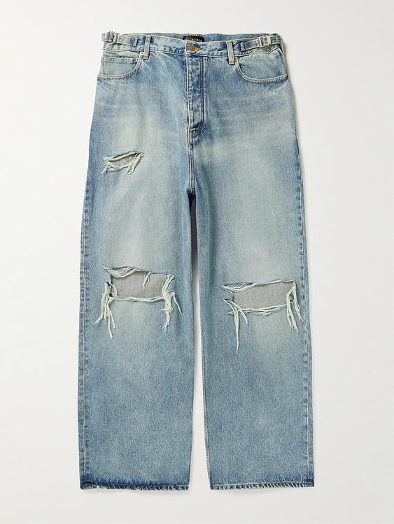 Blue wide-leg jeans from Balenciaga