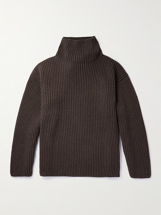 Dark brown turtleneck from The Row