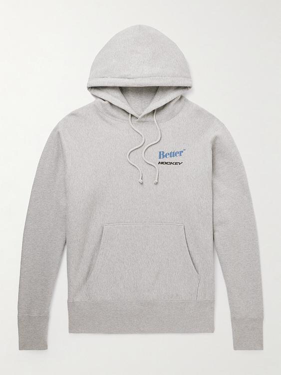 Print grey hooded sweatshirt from Better Gift Shop