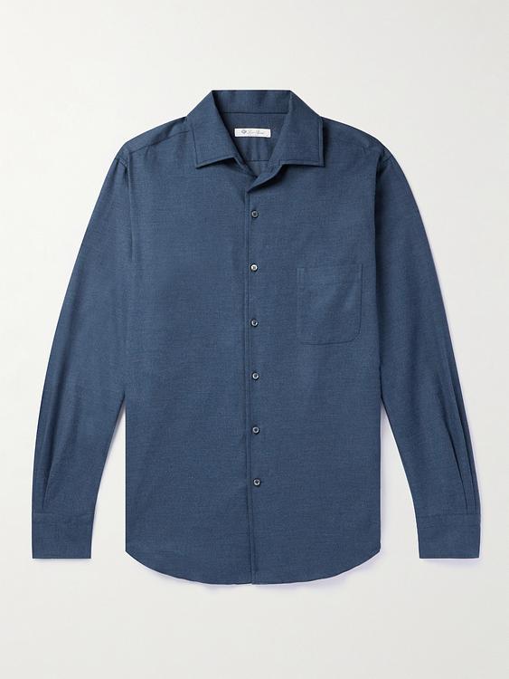 Dark blue casual shirt from Loro Piana