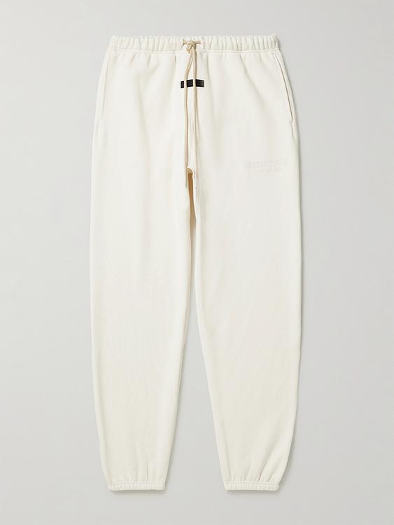 White sweatpants from Fear Of God Essentials