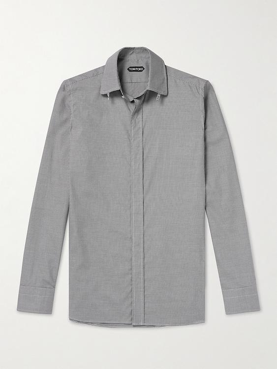 Grey casual shirt from Tom Ford