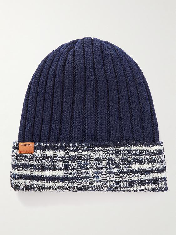 Dark blue beanie from Missoni