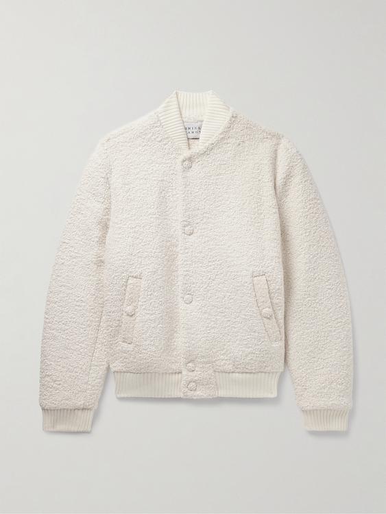 White bomber jacket from Gabriela Hearst