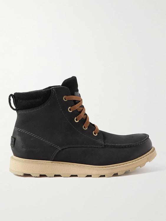 Black lace-up boots from Sorel