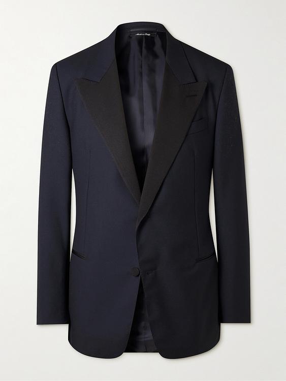 Dark blue tuxedo jacket from Dunhill