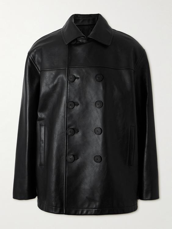 Black leather jacket from Givenchy