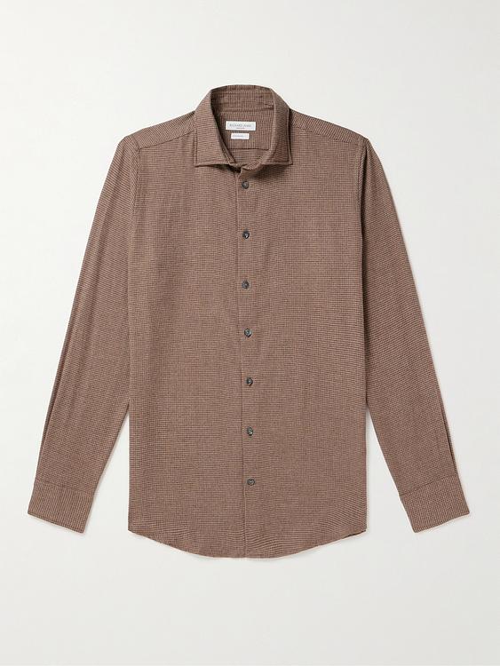Grey flannel shirt from Richard James