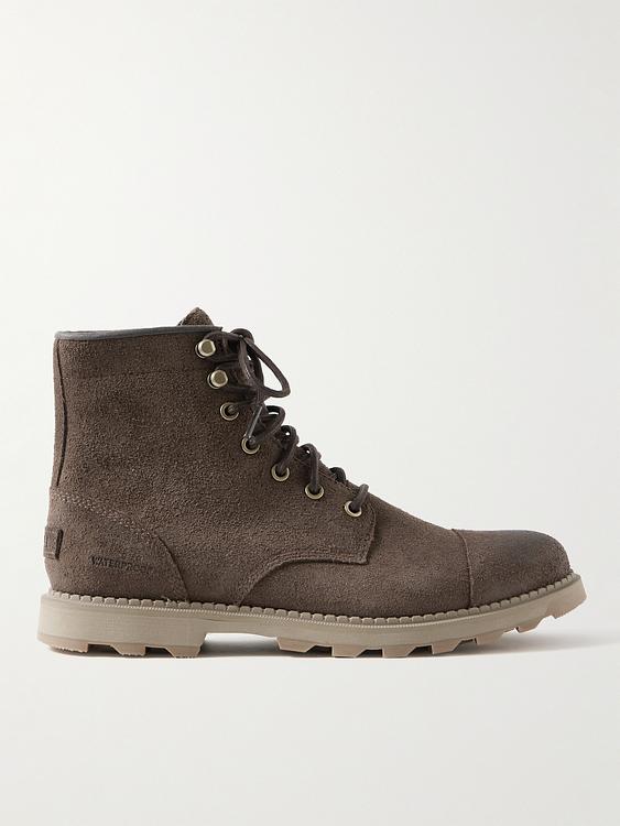 Dark brown lace-up boots from Sorel