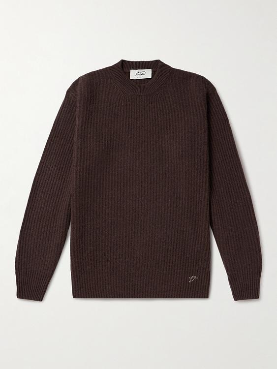 Dark brown cashmere sweater from Valstar