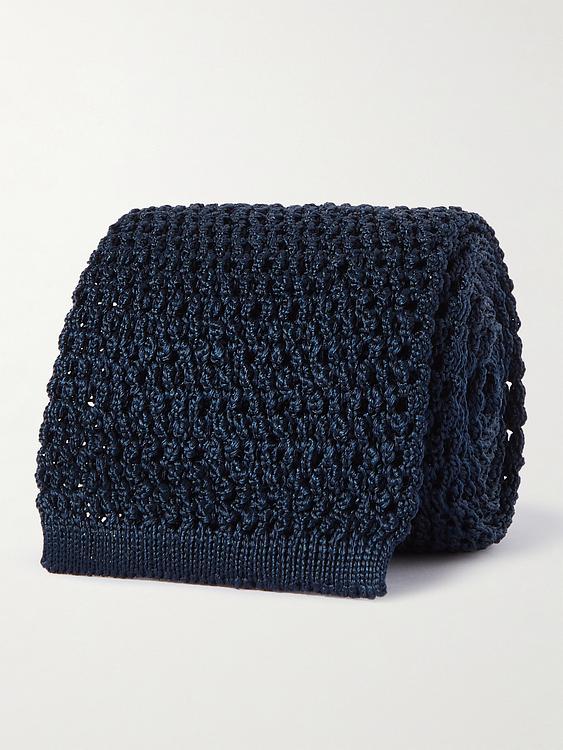 Dark blue tie from Tom Ford