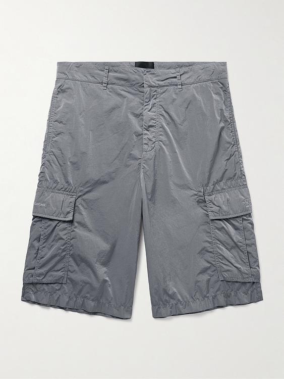 Grey cargo shorts from Givenchy