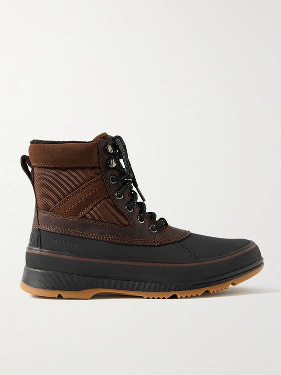 Black lace-up boots from Sorel