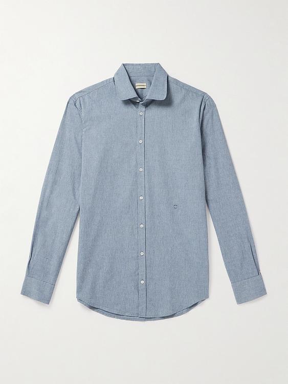 Blue casual shirt from Massimo Alba