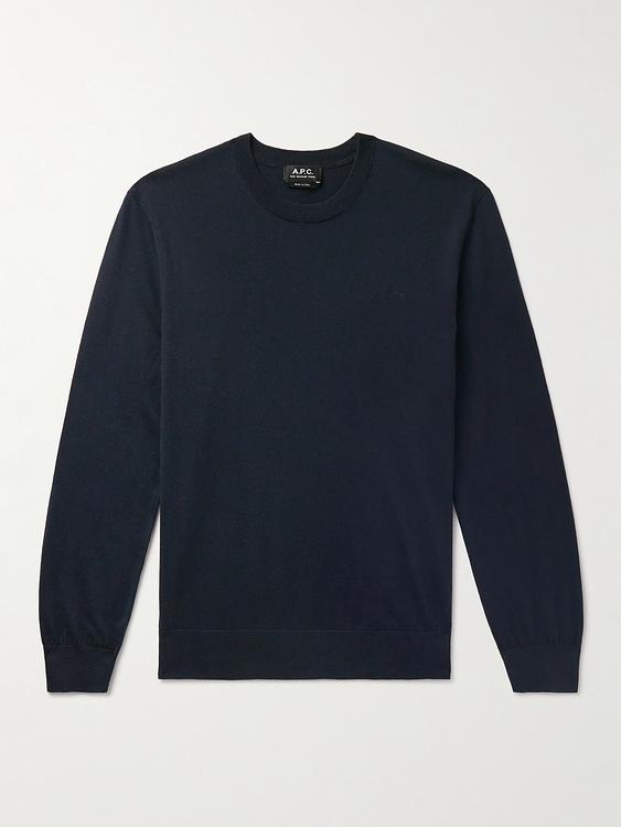 Black cashmere sweater from A.P.C