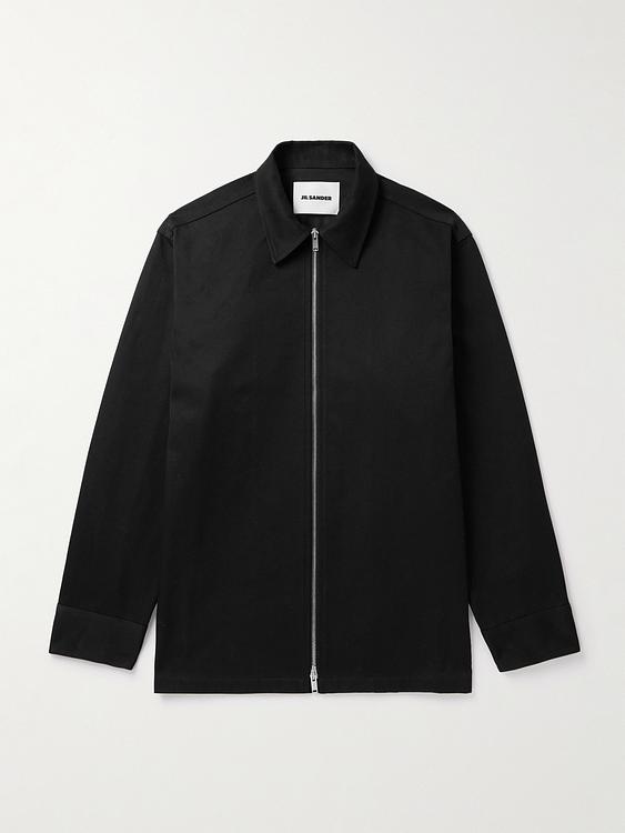 Black overshirt from Jil Sander