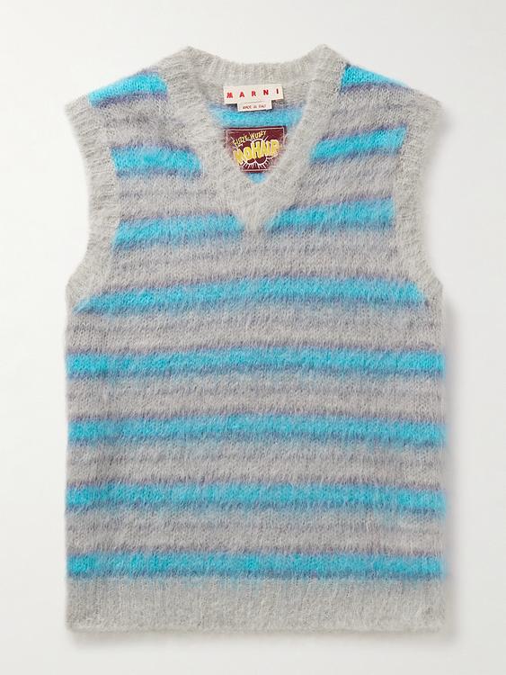 Striped grey pullover from Marni