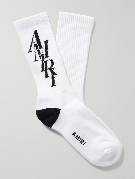 Print white socks from Amiri