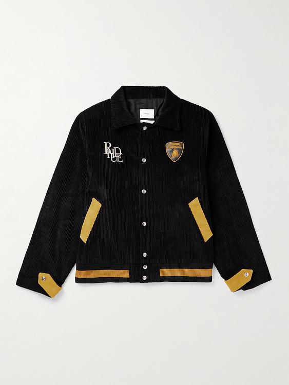 Black bomber jacket from Rhude