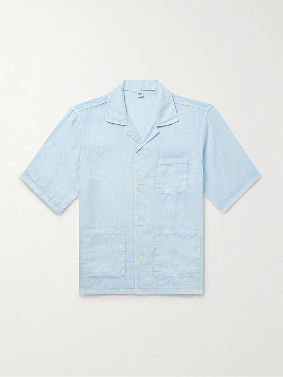 Light blue short sleeve polo shirt from Aspesi