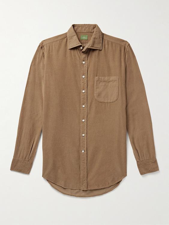Brown casual shirt from Sid Mashburn