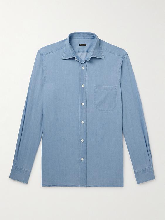 Blue casual shirt from Rubinacci